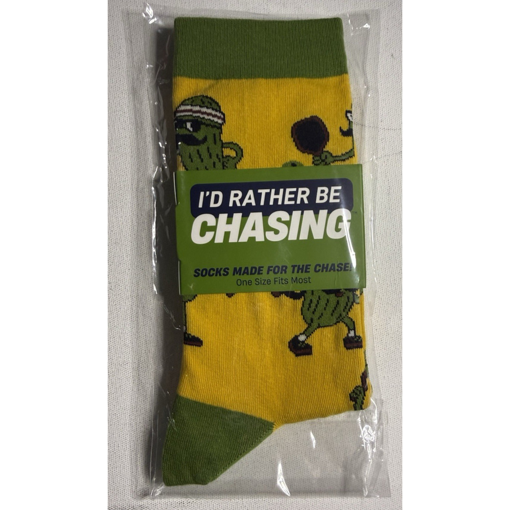 I’ll Rather Be Chasing Men Crew Socks Pickleball